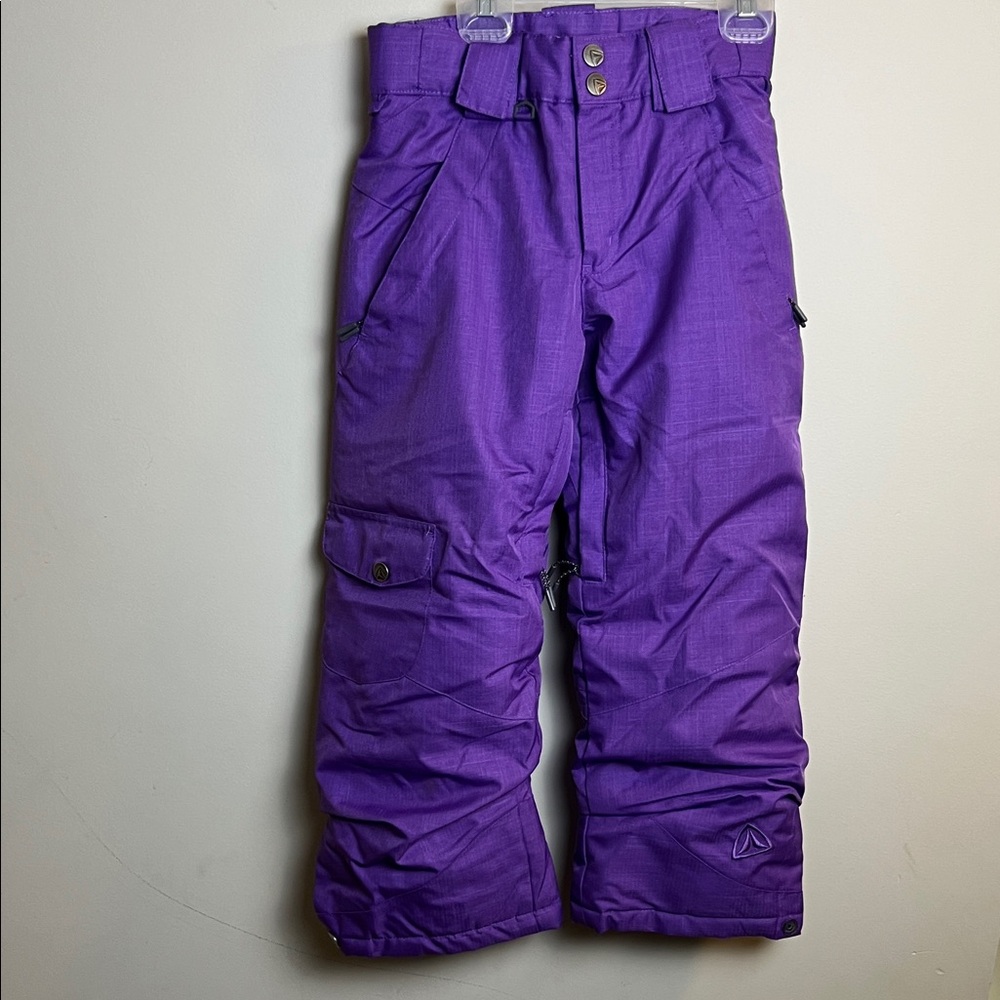 Firefly XS Kids Purple Snow Pants winter wear Royal Lilac snowboard insulated